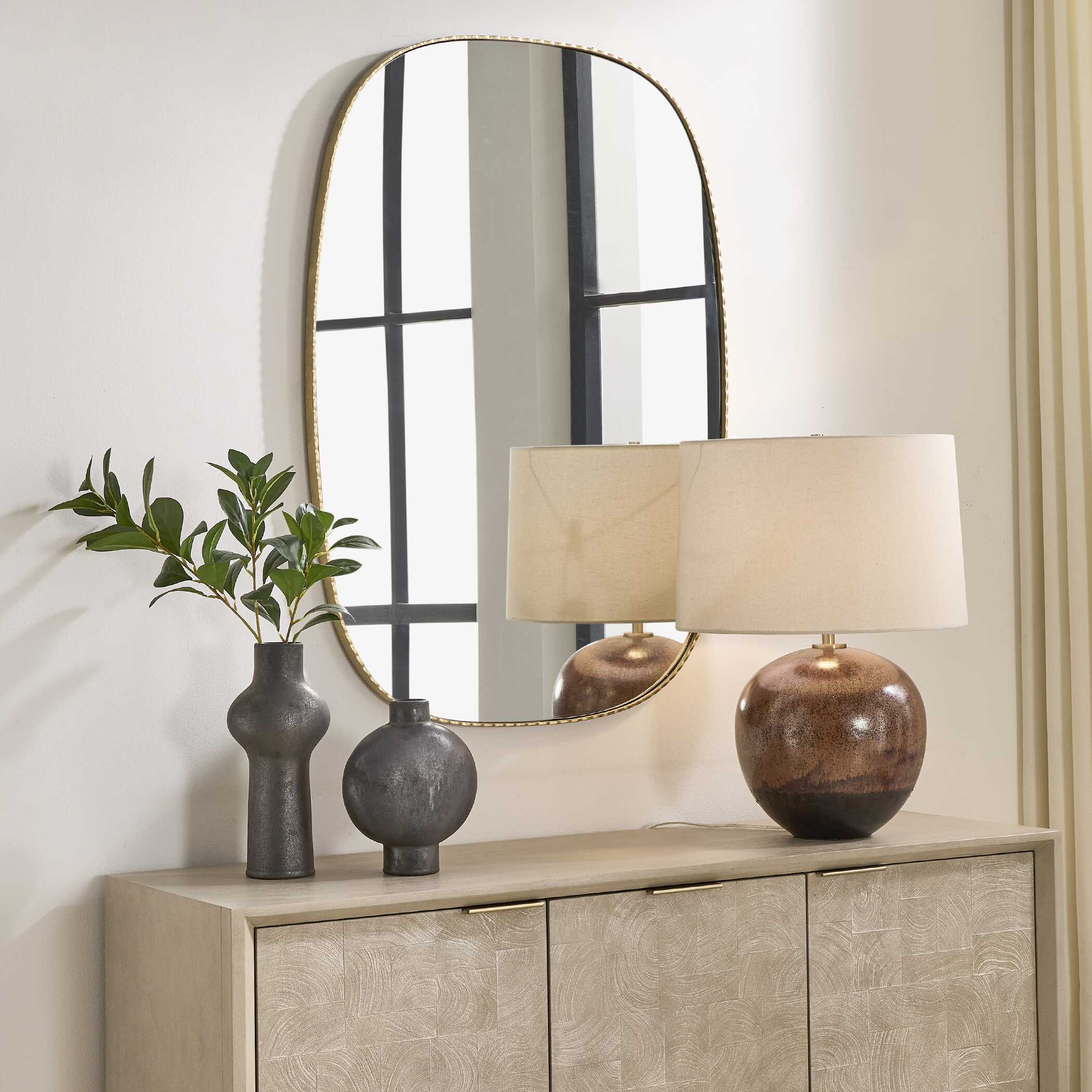 Uttermost Nidia Antique Gold Mirror