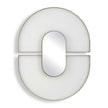 Uttermost Encase Modern White Oval Mirror