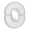 Uttermost Encase Modern White Oval Mirror