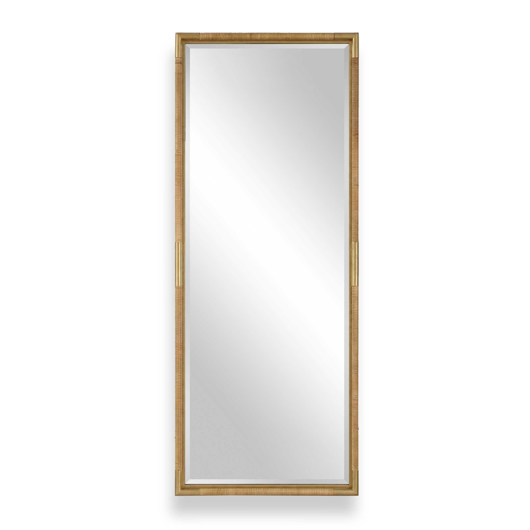Uttermost Kampar Full Length Rattan Tall Mirror