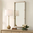 Uttermost Cyprus White Leather Mirror