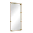 Uttermost Cyprus White Leather Mirror