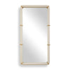 Uttermost Cyprus White Leather Mirror