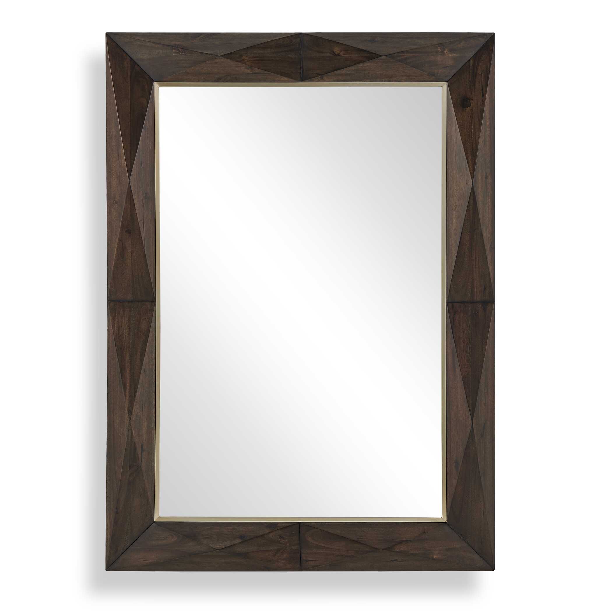 Uttermost Diamond In The Rough Wood Mirror