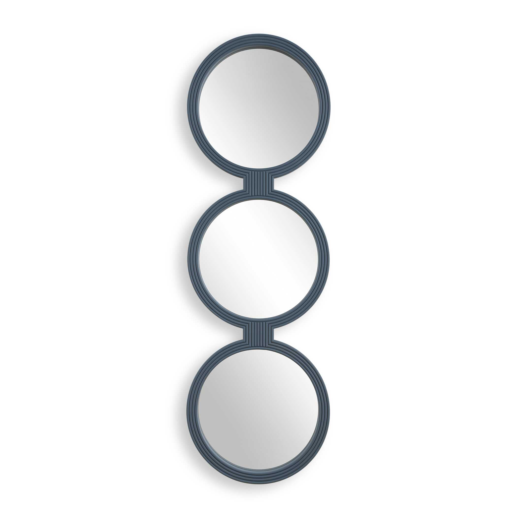 Uttermost Going In Circles Blue Gray Mirror