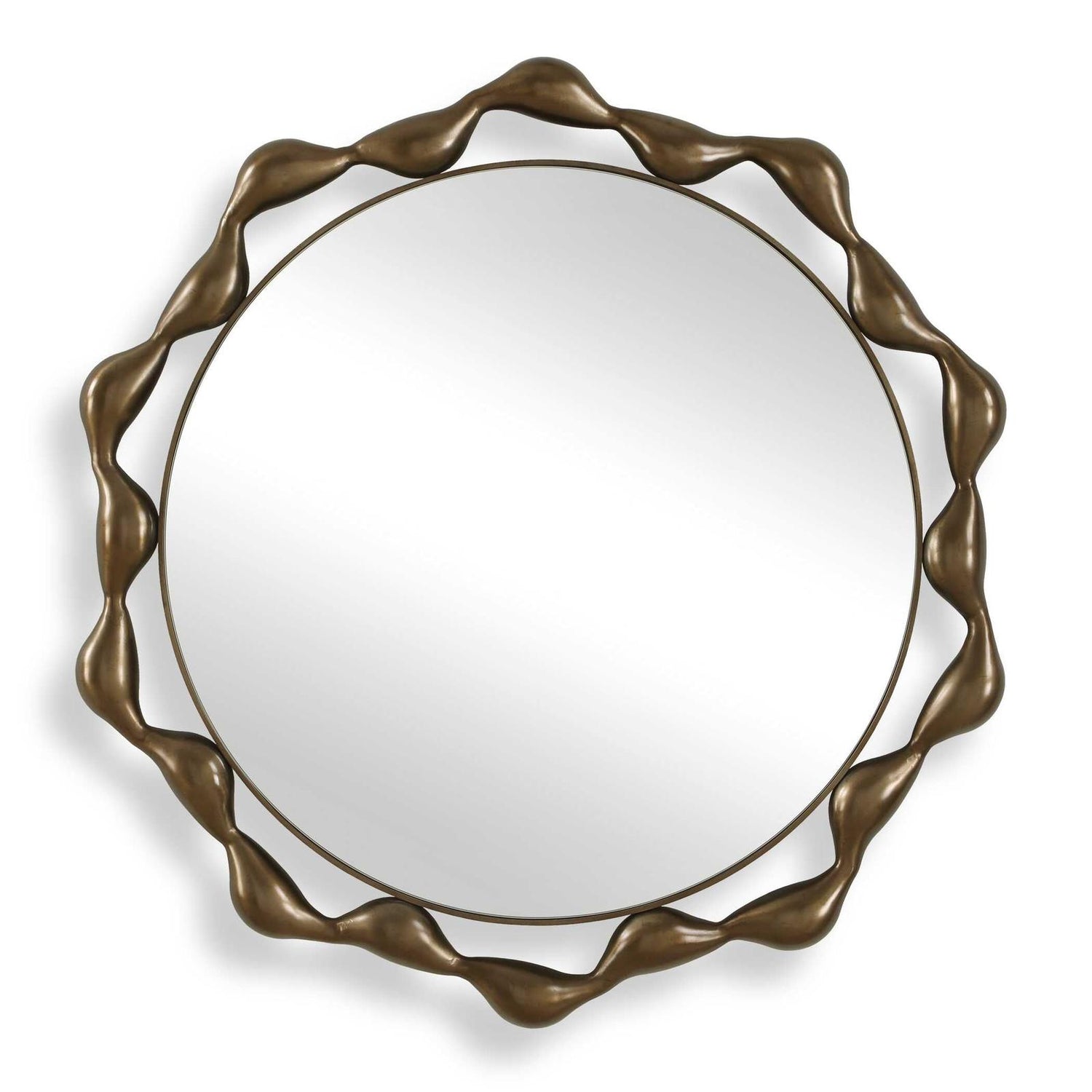 Uttermost Remolino Round Bronze Mirror