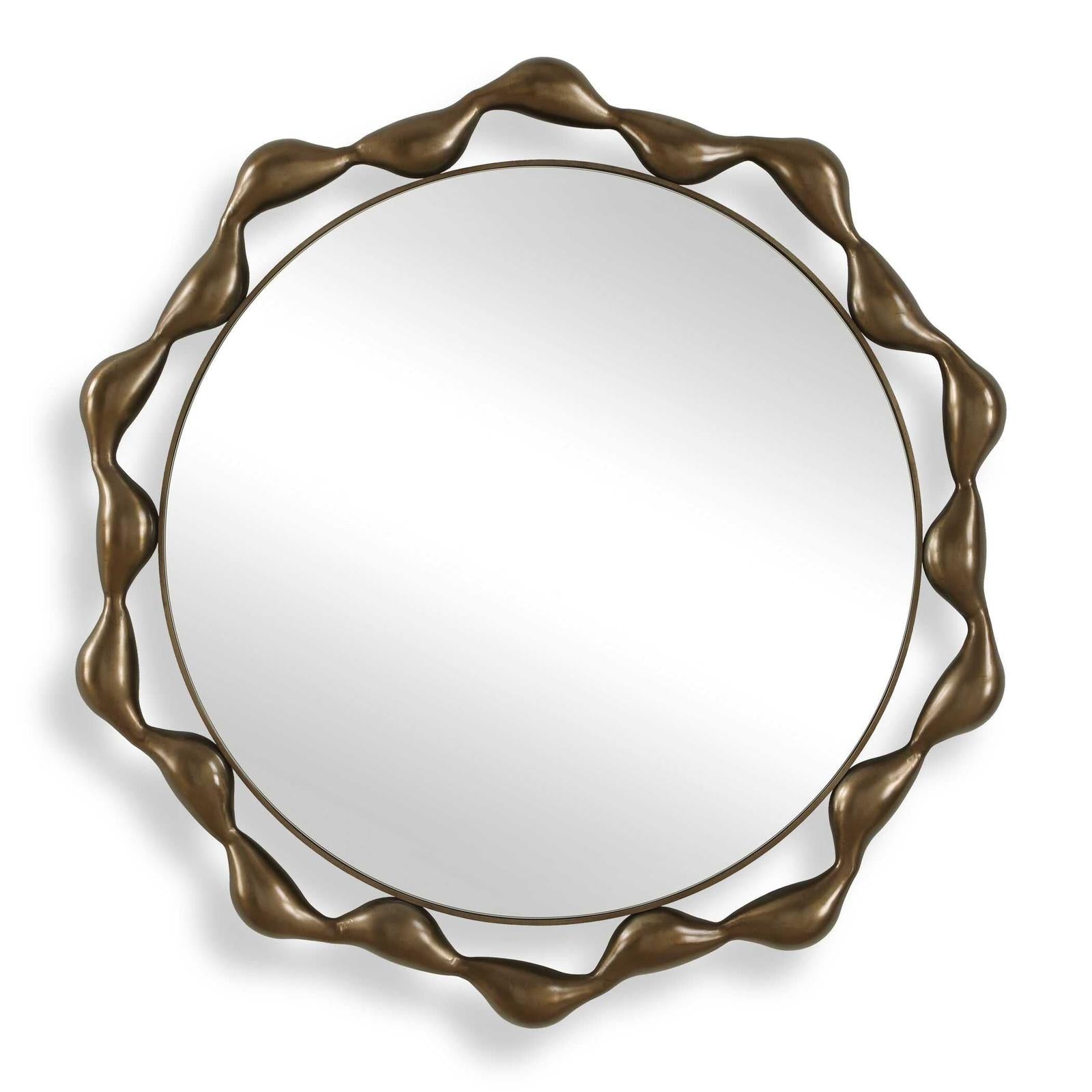 Uttermost Remolino Round Bronze Mirror