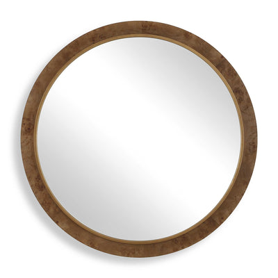 Uttermost Cleveland Round Burl Wood Mirror