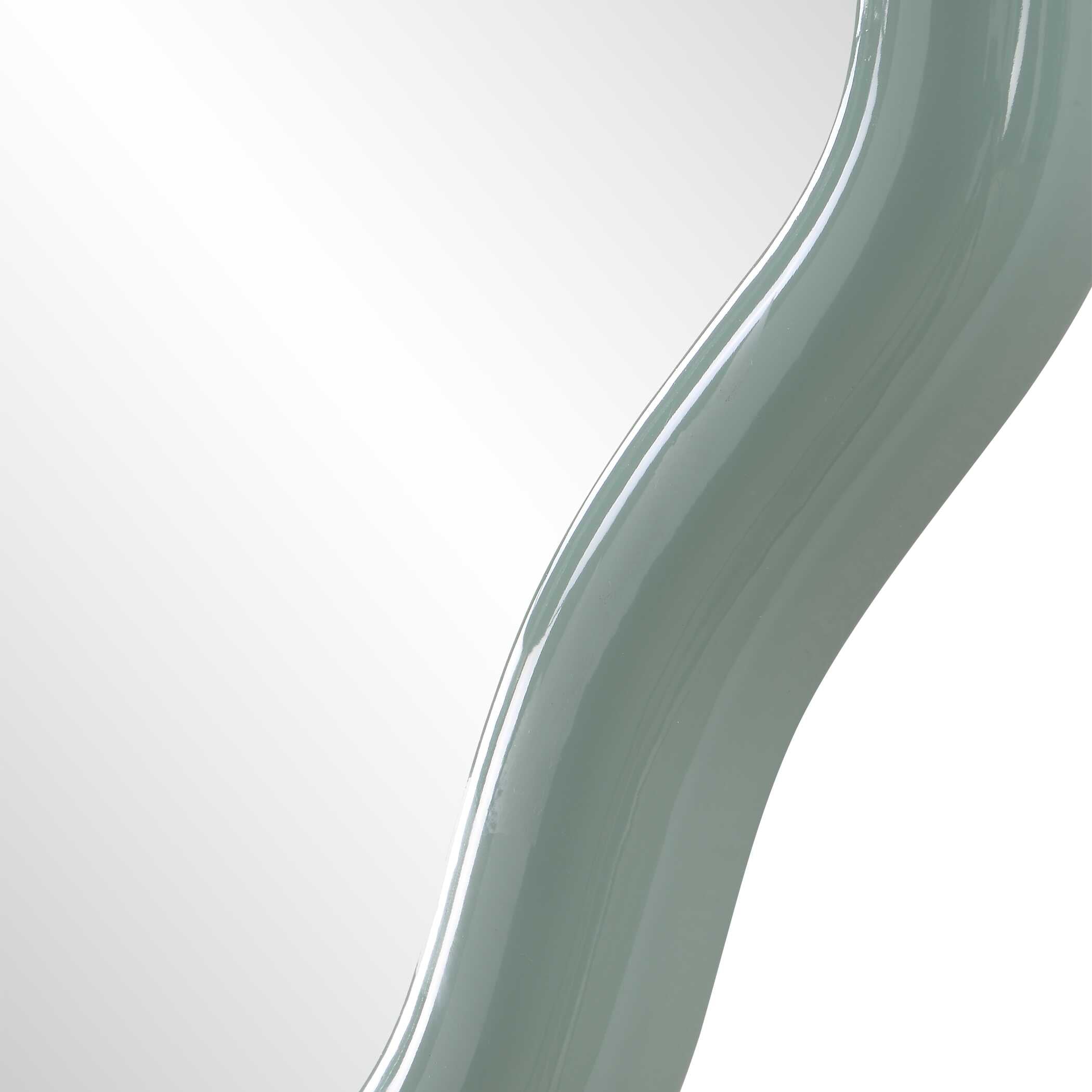 Uttermost Isly Robin's Egg Blue Oval Mirror