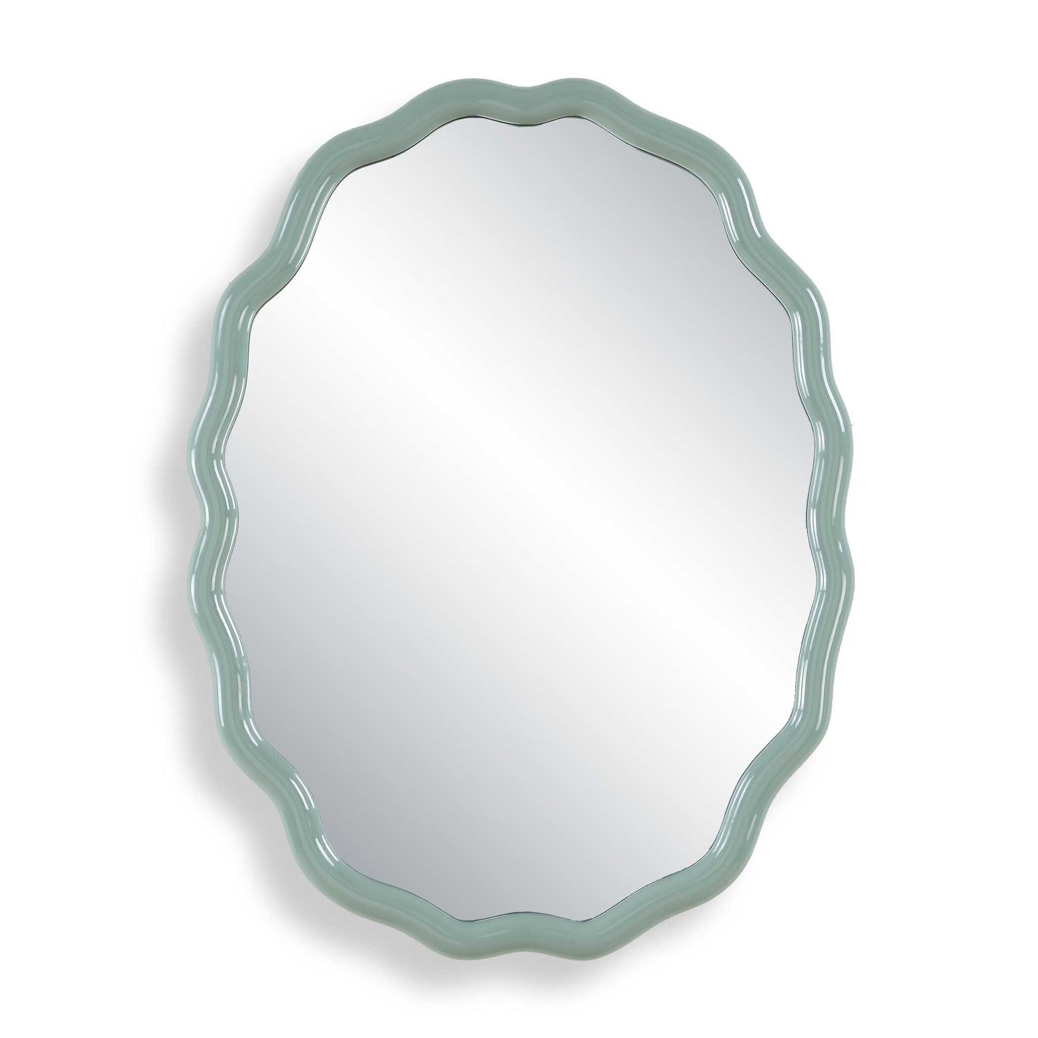 Uttermost Isly Robin's Egg Blue Oval Mirror