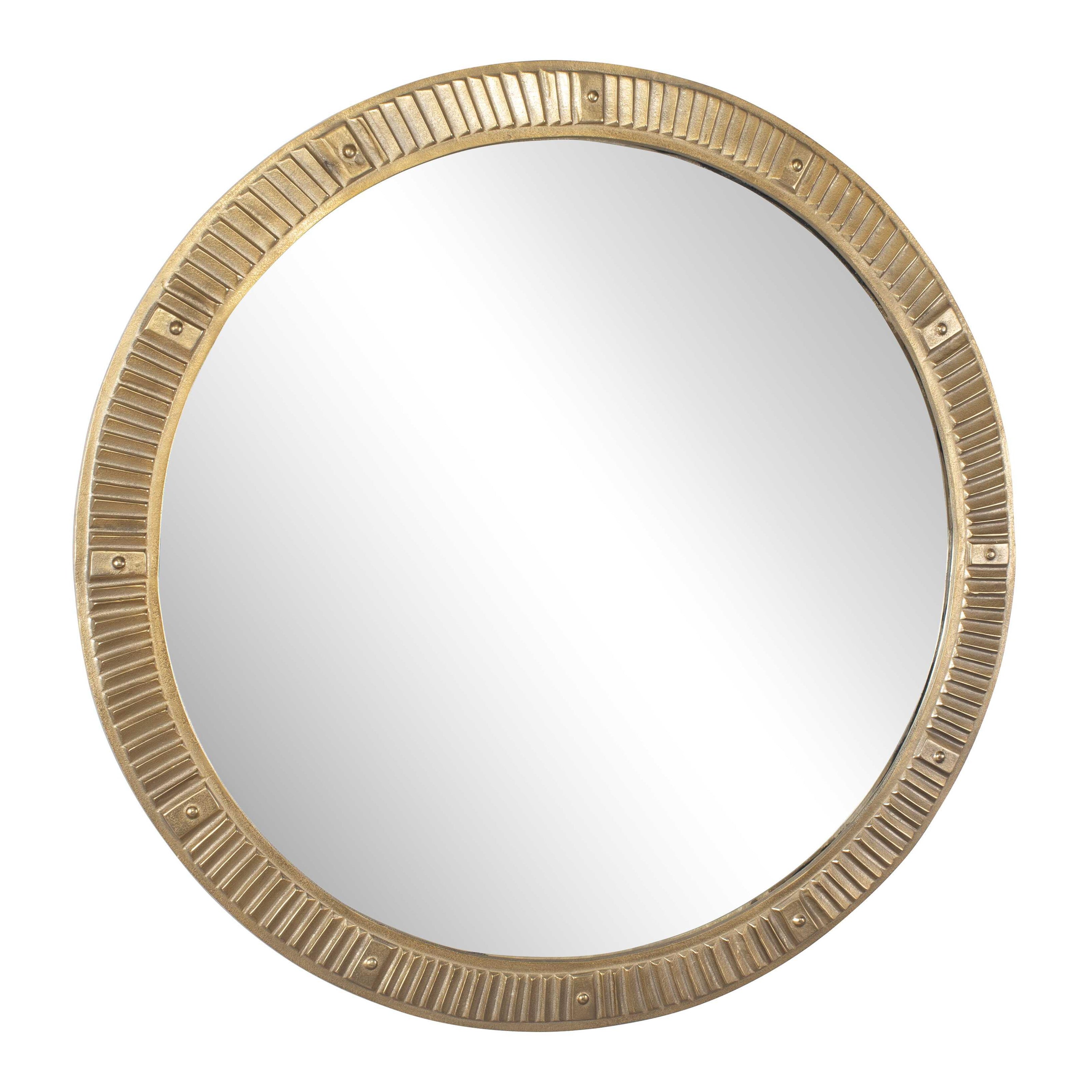 Uttermost Heart Of Gold Round Mirror