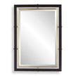 Uttermost Bach Walnut & Brass Rectangle Mirror