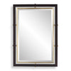 Uttermost Bach Walnut & Brass Rectangle Mirror