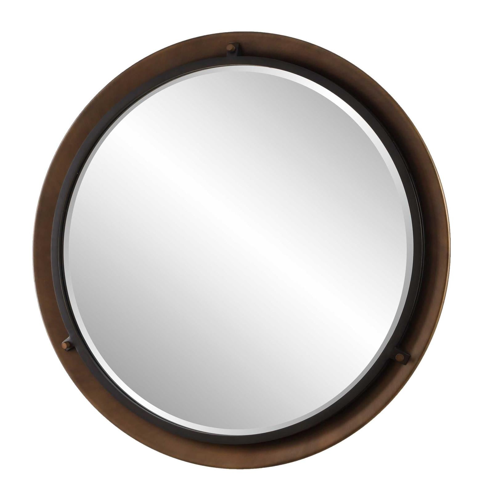 Uttermost Porthole Bronze Round Mirror