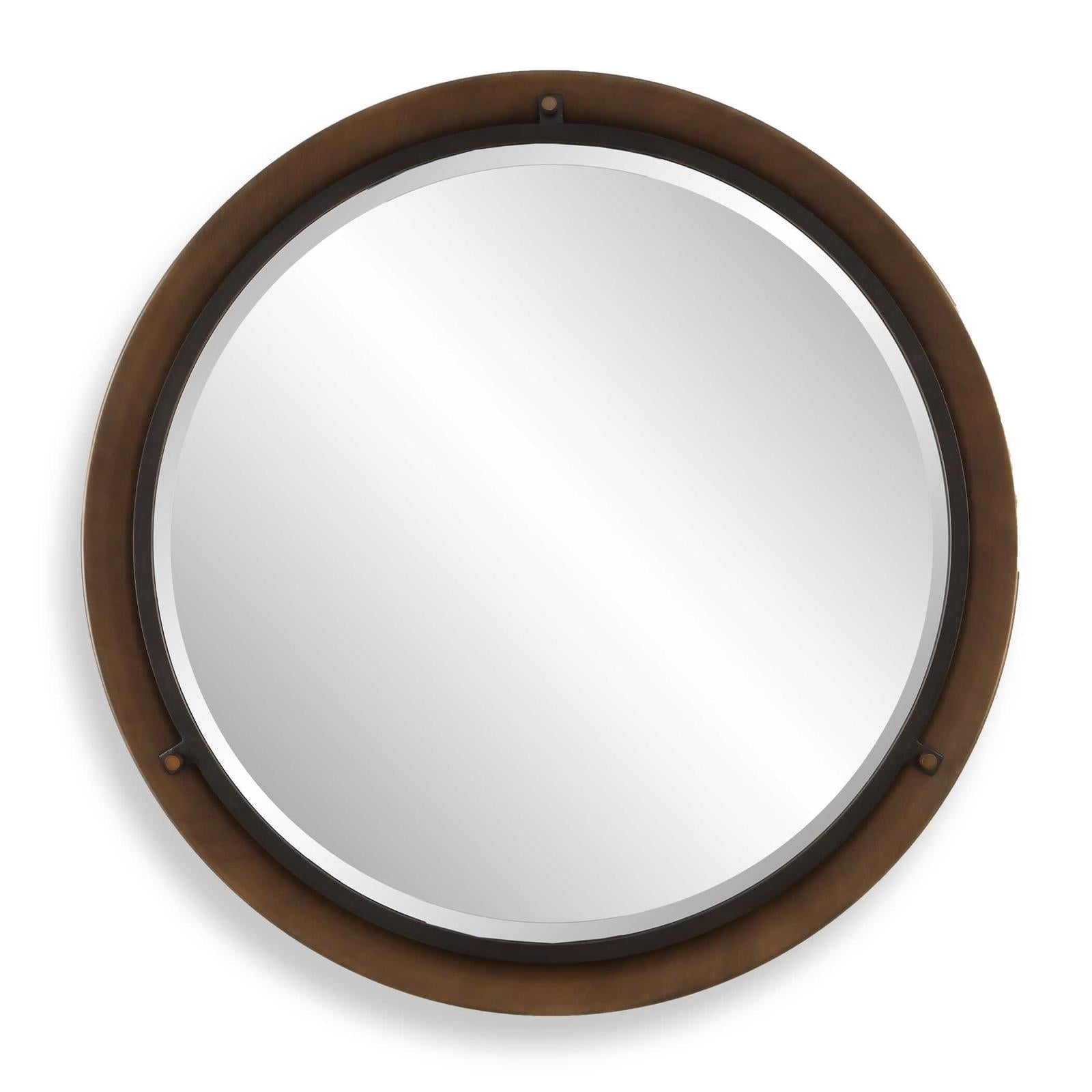 Uttermost Porthole Bronze Round Mirror