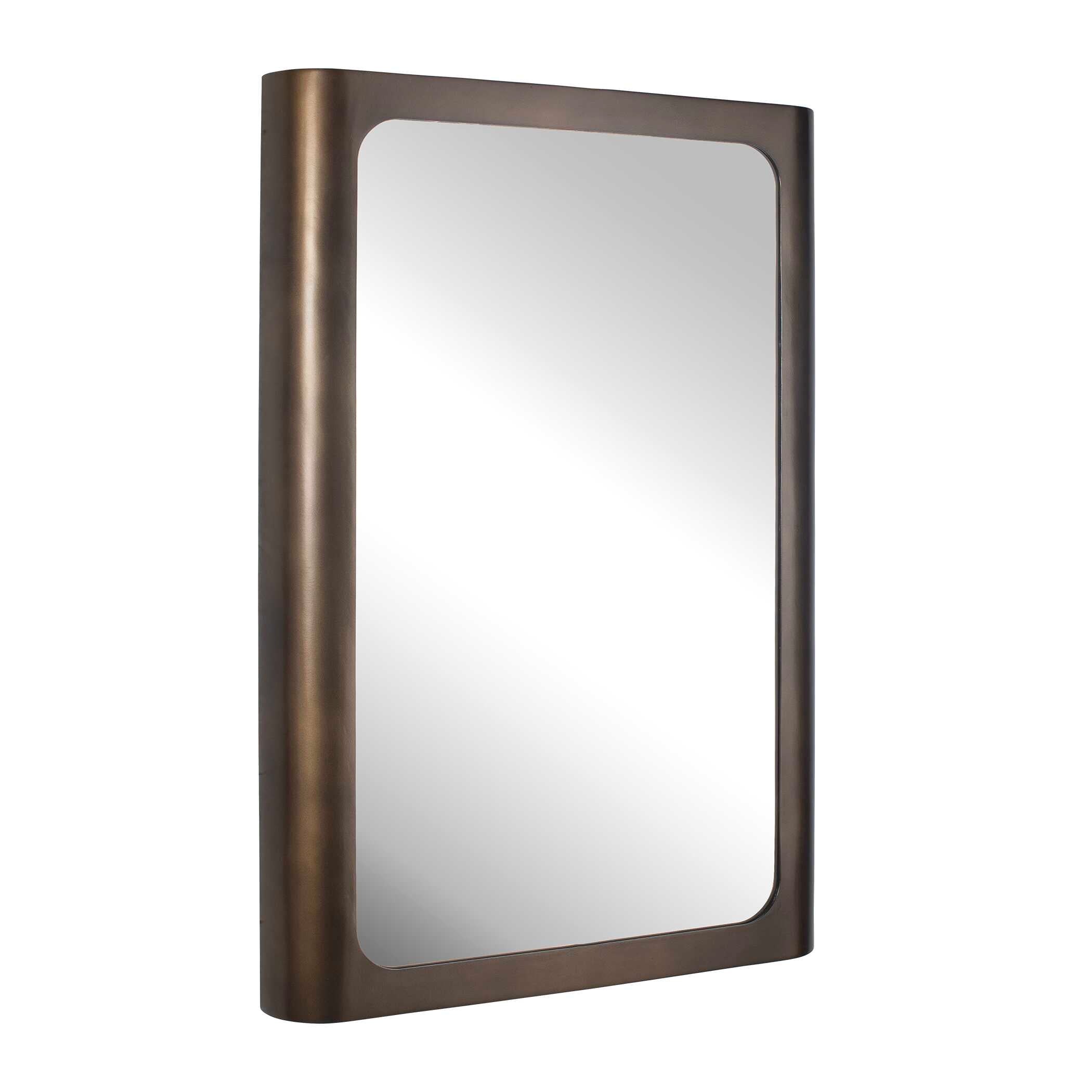 Uttermost Fischer Curved Edge Gold Bronze Mirror