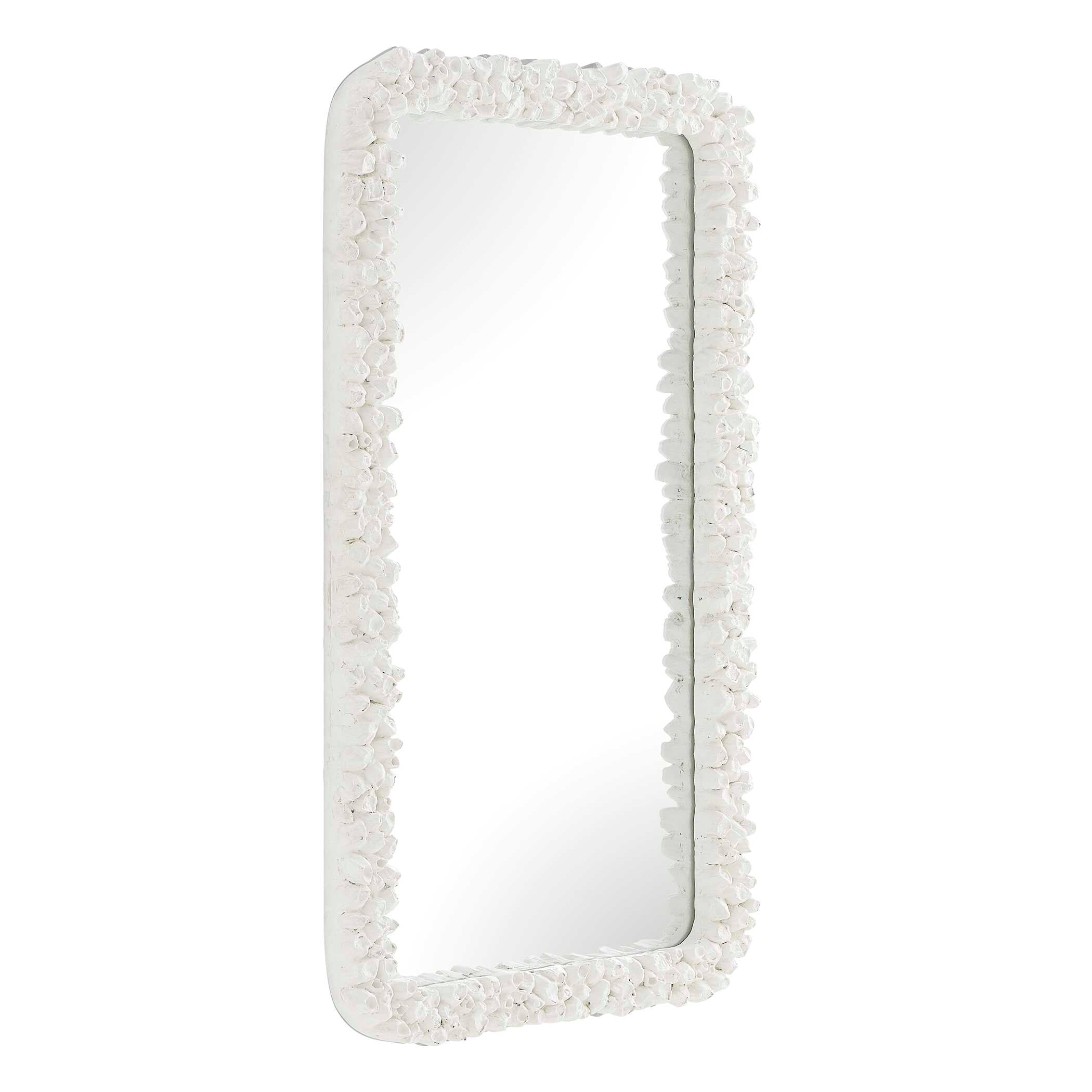 Uttermost Barnacle Rectangular White Mirror