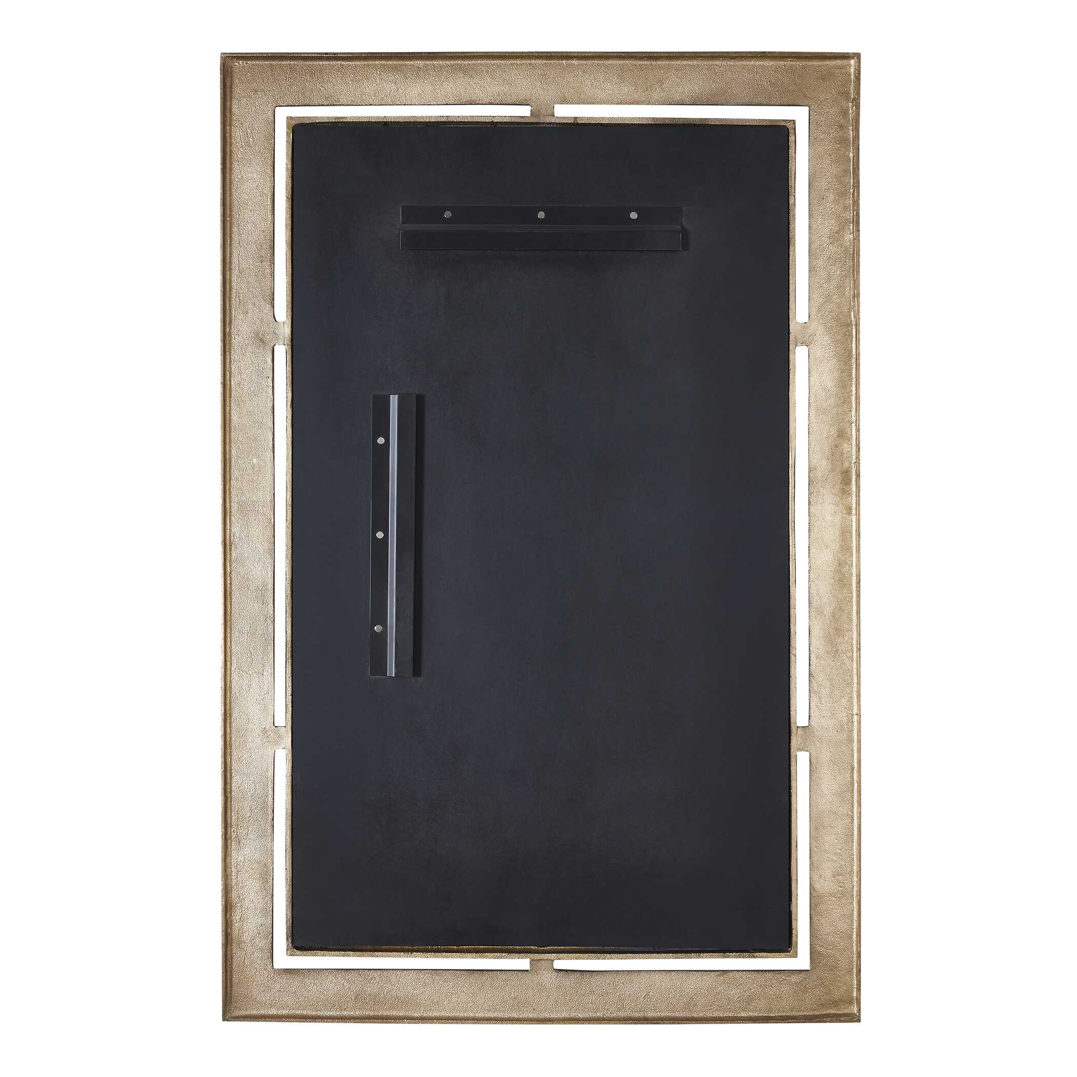 Uttermost Guerra Walnut & Brass Mirror