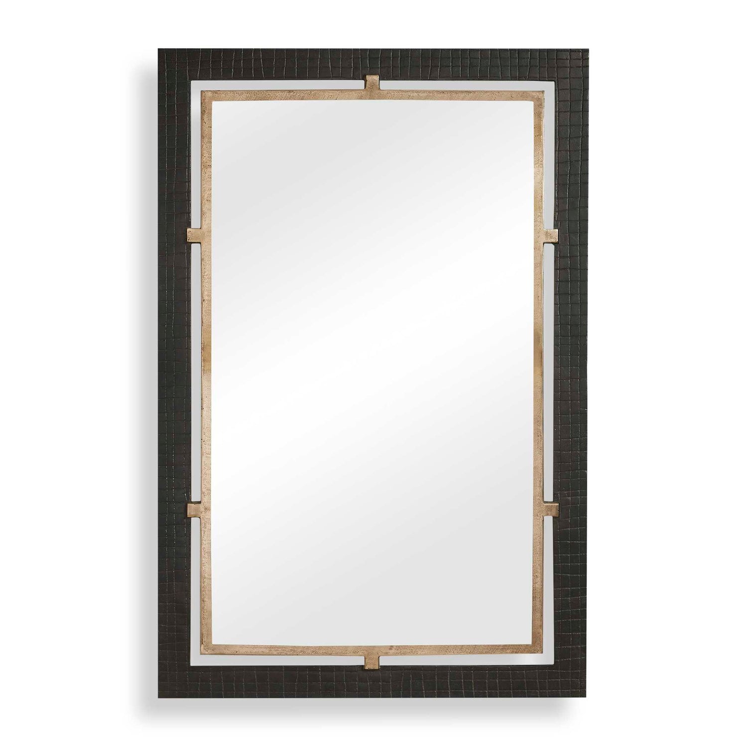 Uttermost Guerra Walnut & Brass Mirror