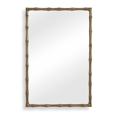Uttermost Brass Bamboo Rectangle Mirror