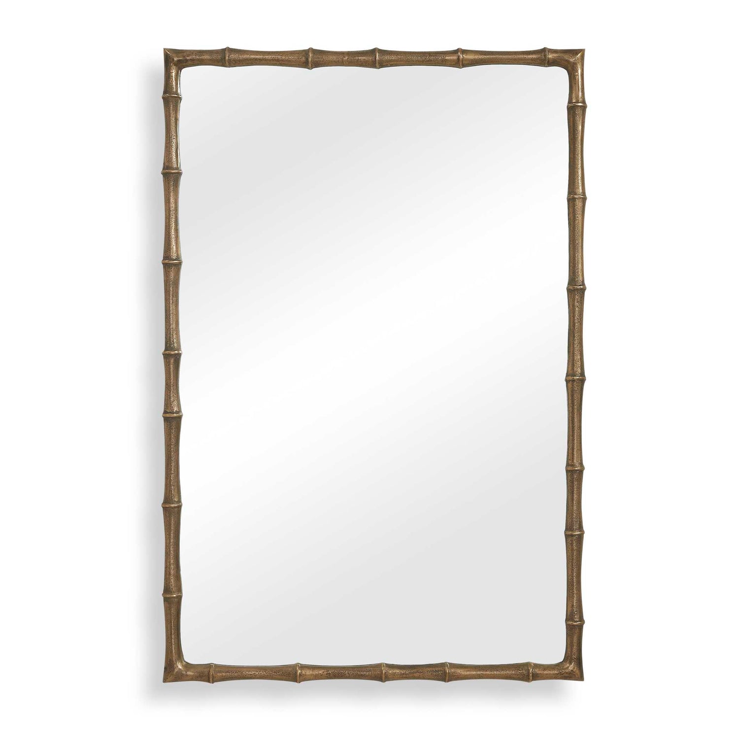 Uttermost Brass Bamboo Rectangle Mirror