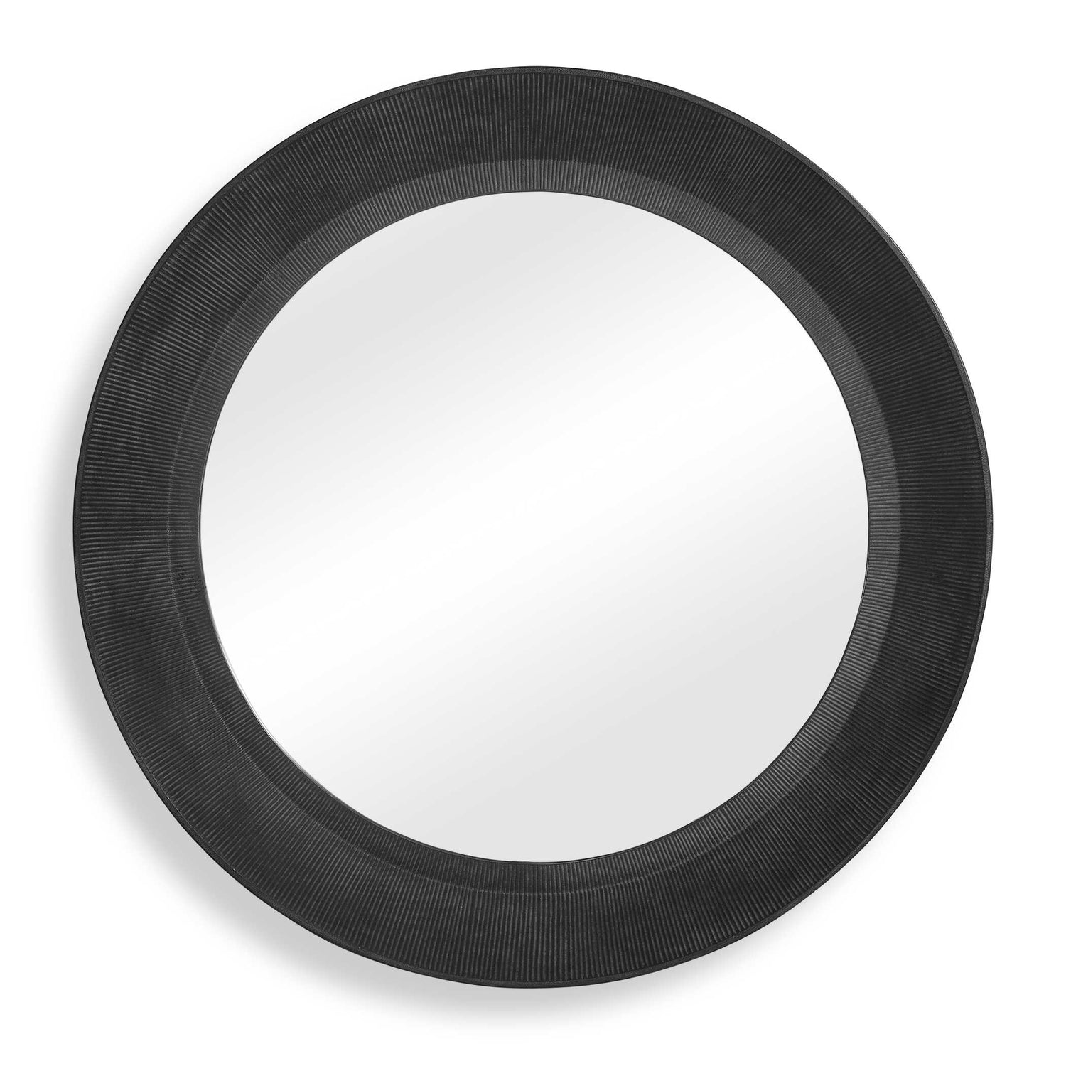 Uttermost Montgomery Round Black Mirror