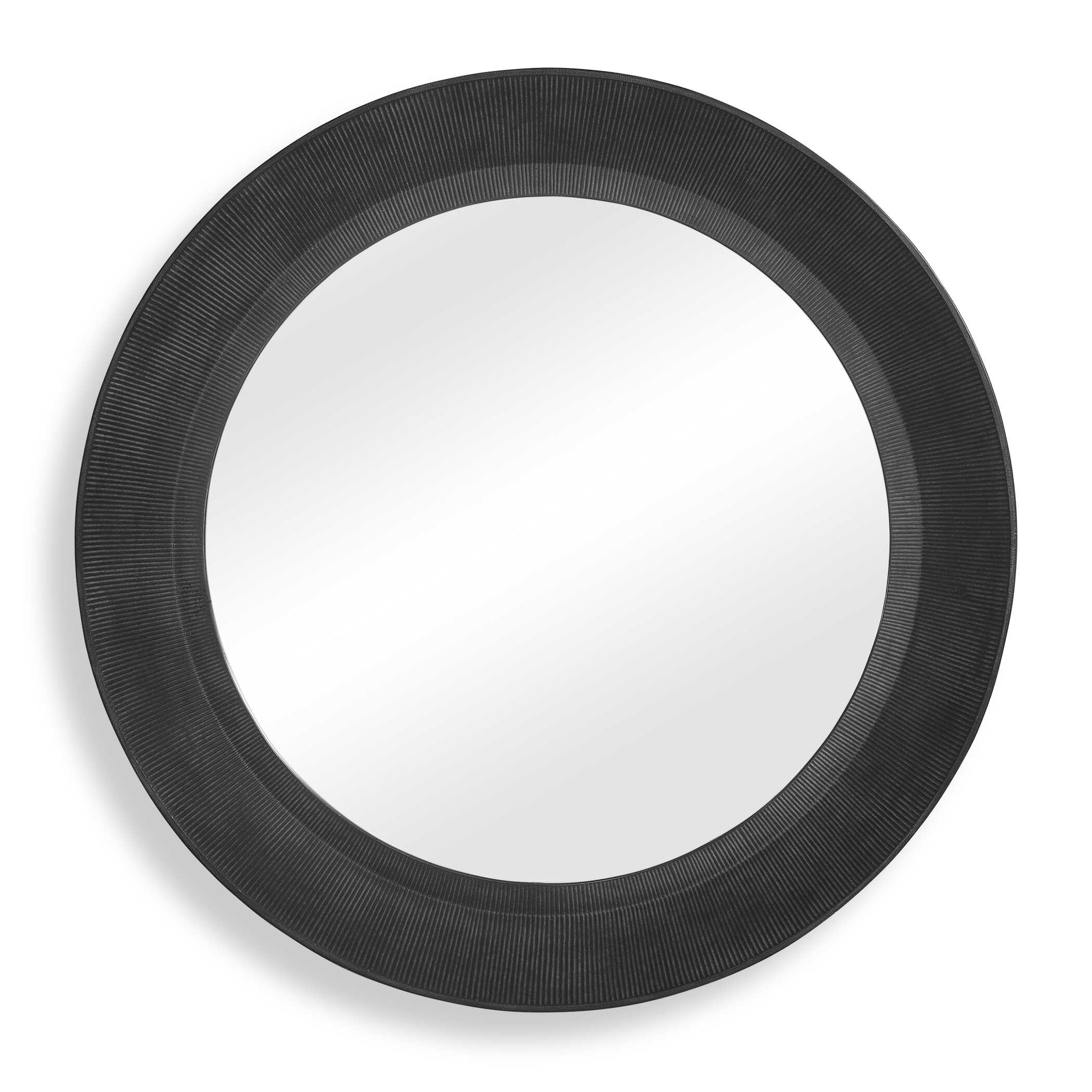 Uttermost Montgomery Round Black Mirror