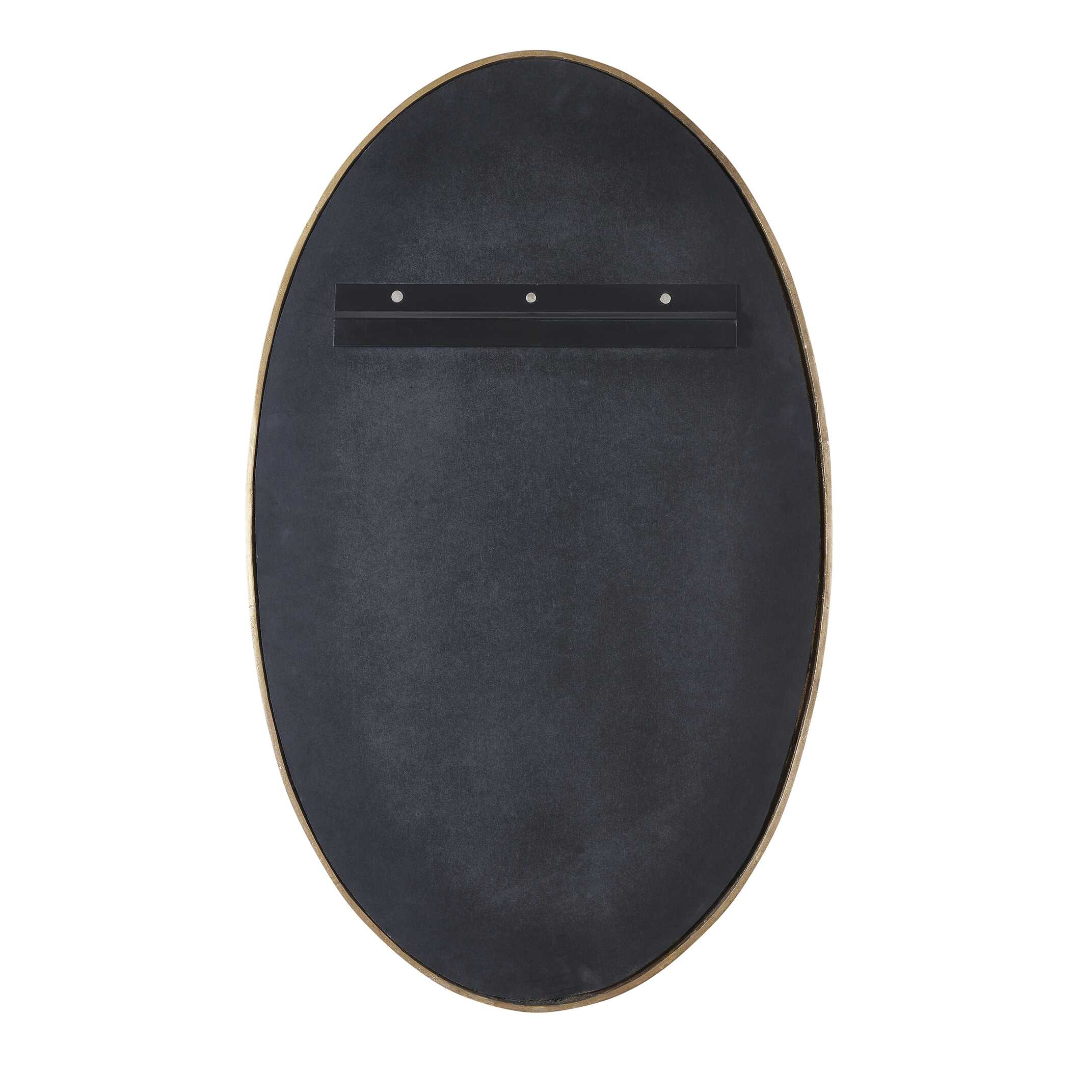 Uttermost Ellis Beaded Brass Oval Mirror