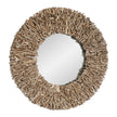 Uttermost Rossetti Round Interwoven Wood Mirror