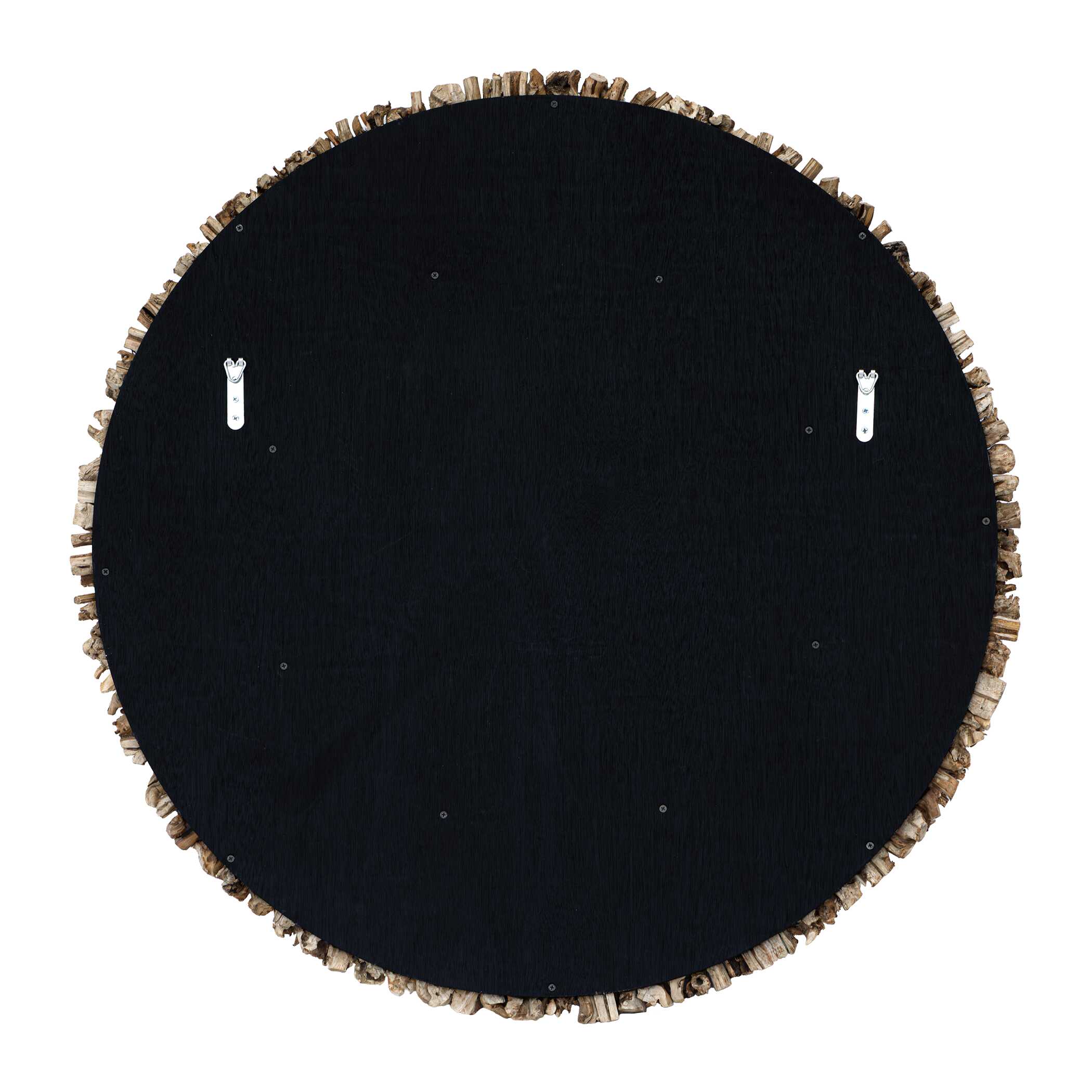 Uttermost Rossetti Round Interwoven Wood Mirror