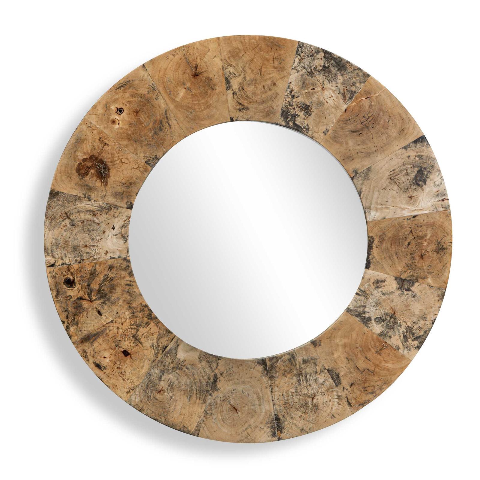 Uttermost Hiram Round Wood Mirror