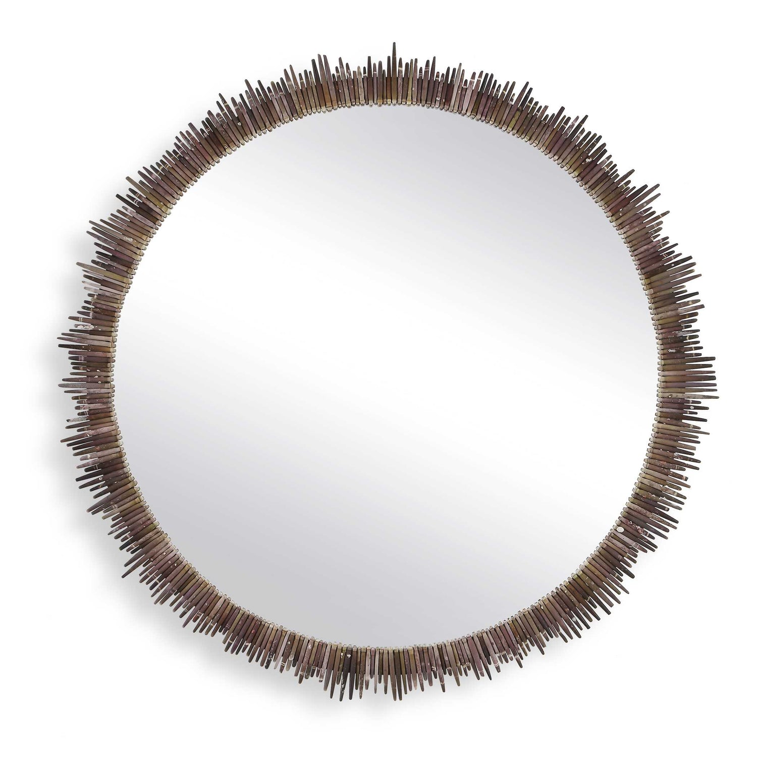 Uttermost Tiger Sea Urchin Round Mirror