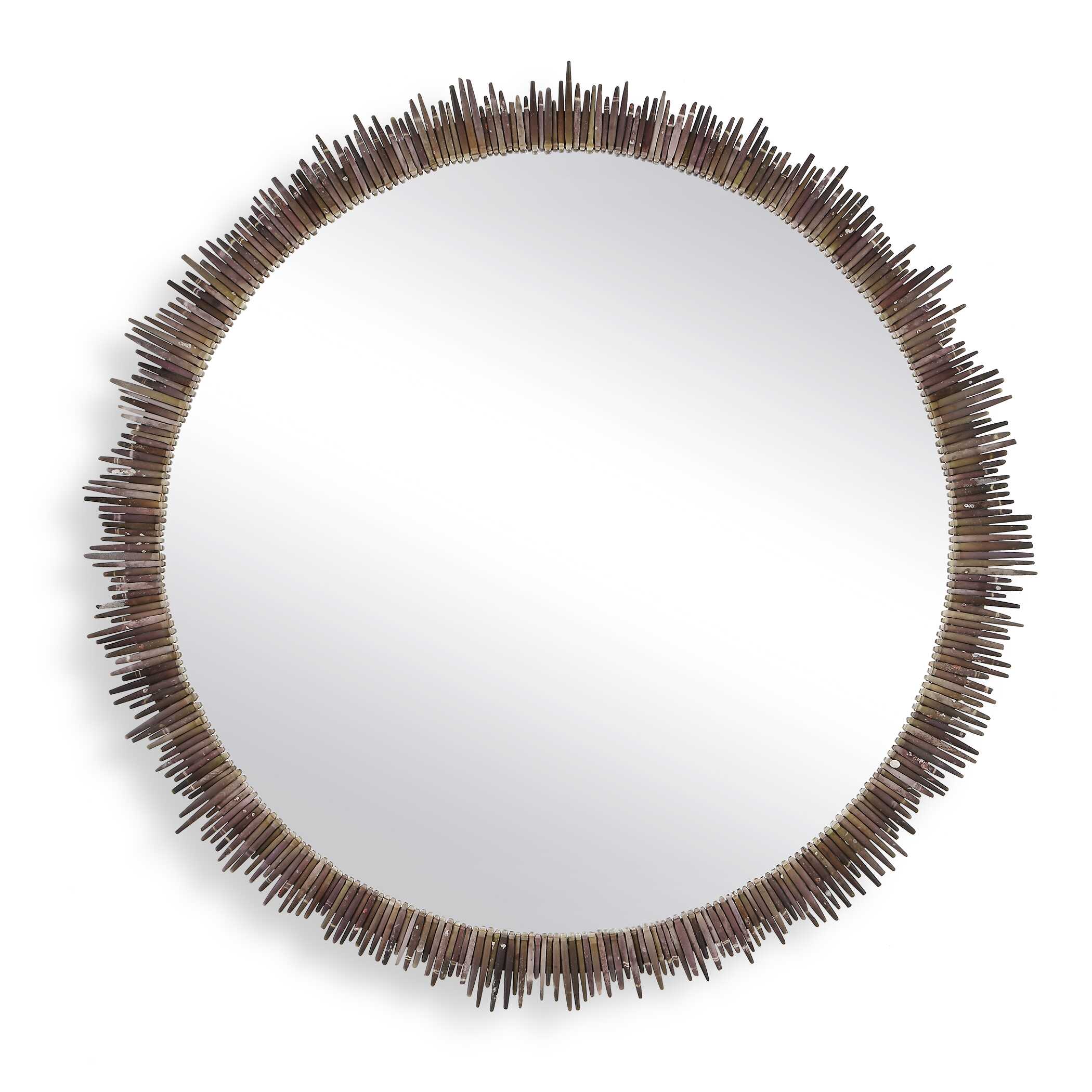 Uttermost Tiger Sea Urchin Round Mirror