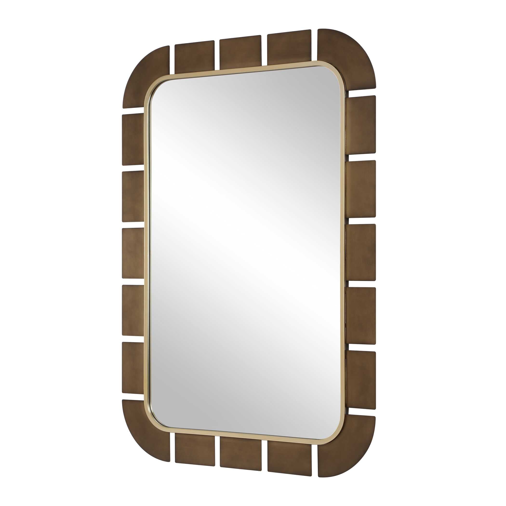 Uttermost Segment Dark Bronze Mirror