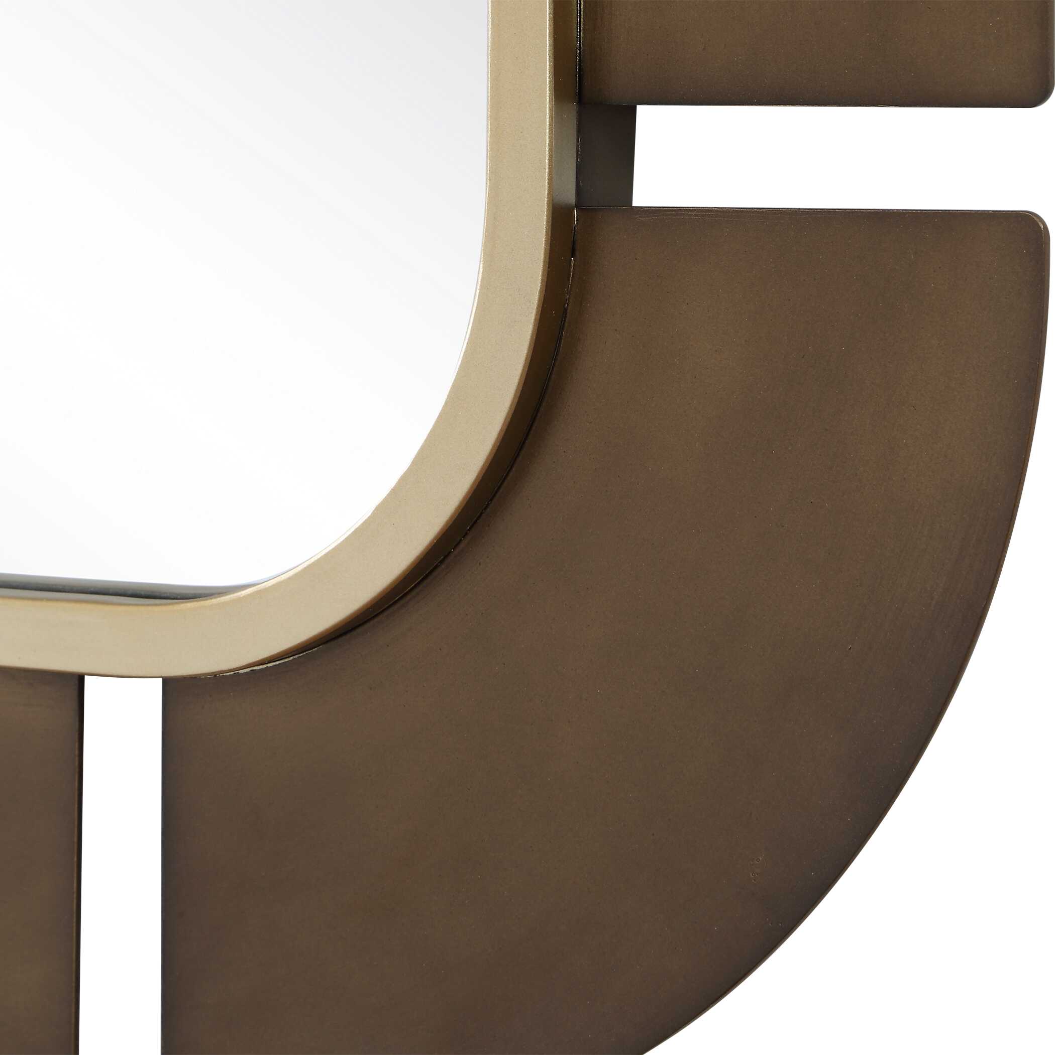 Uttermost Segment Dark Bronze Mirror