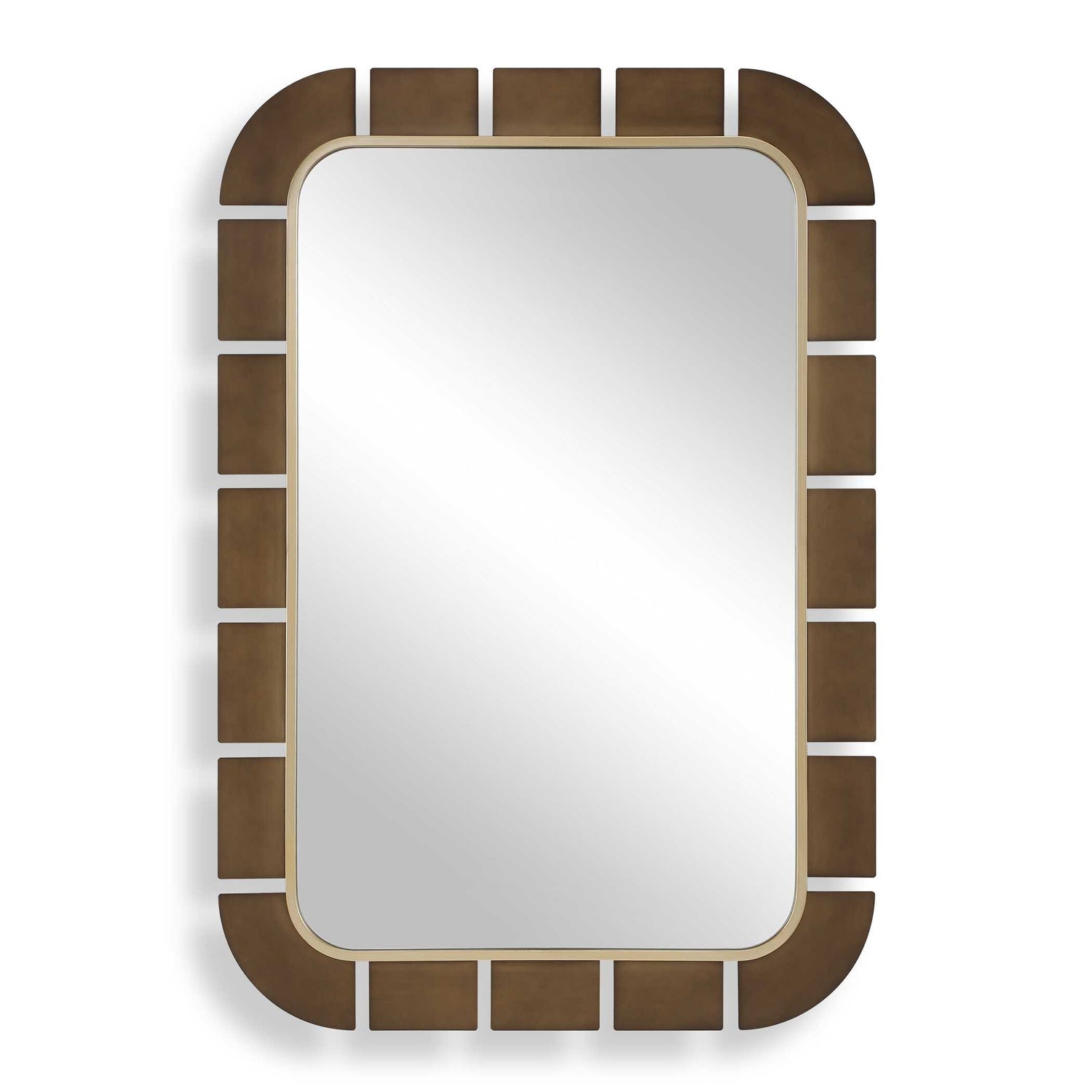 Uttermost Segment Dark Bronze Mirror