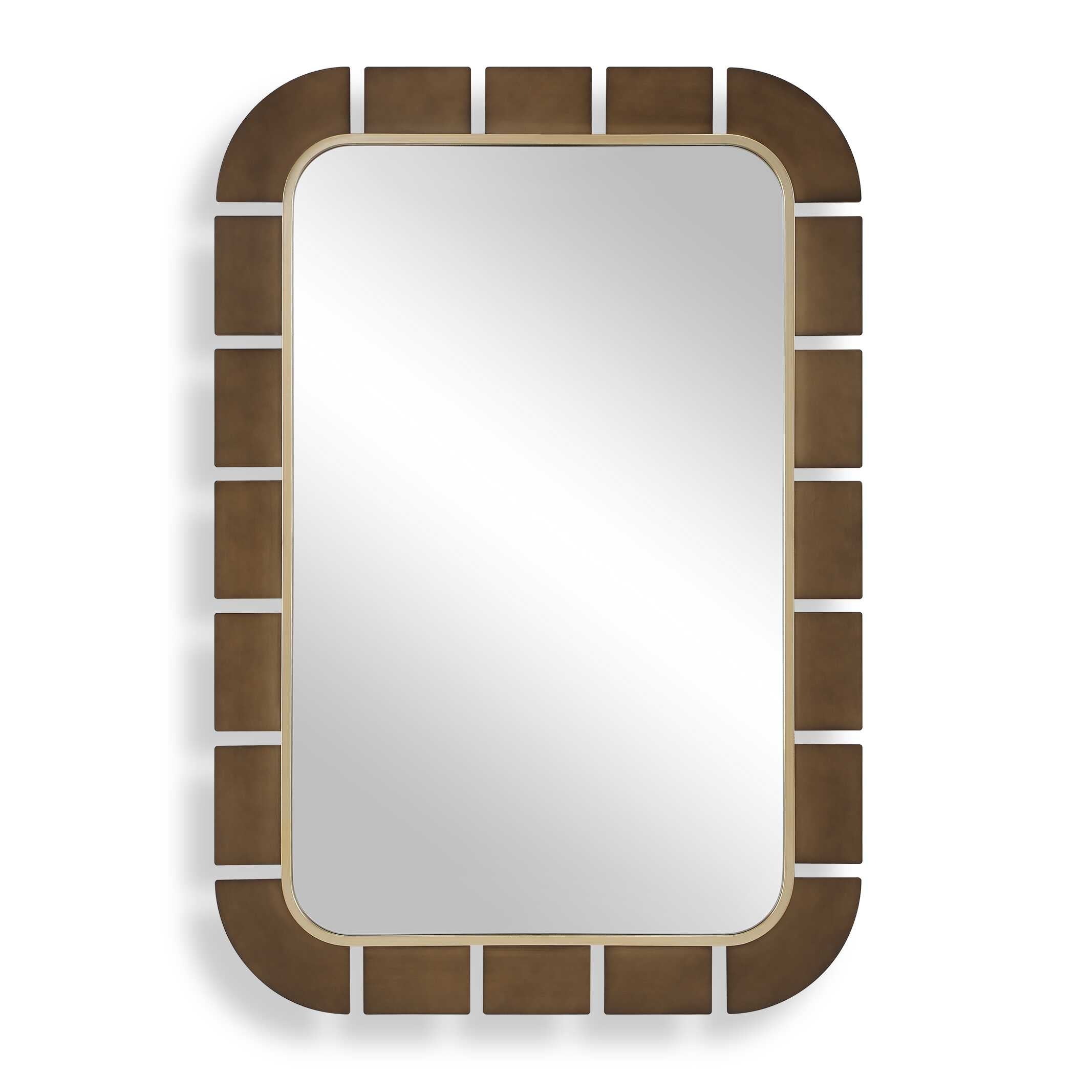 Uttermost Segment Dark Bronze Mirror