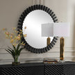 Uttermost Jael Round Iron Bands Mirror