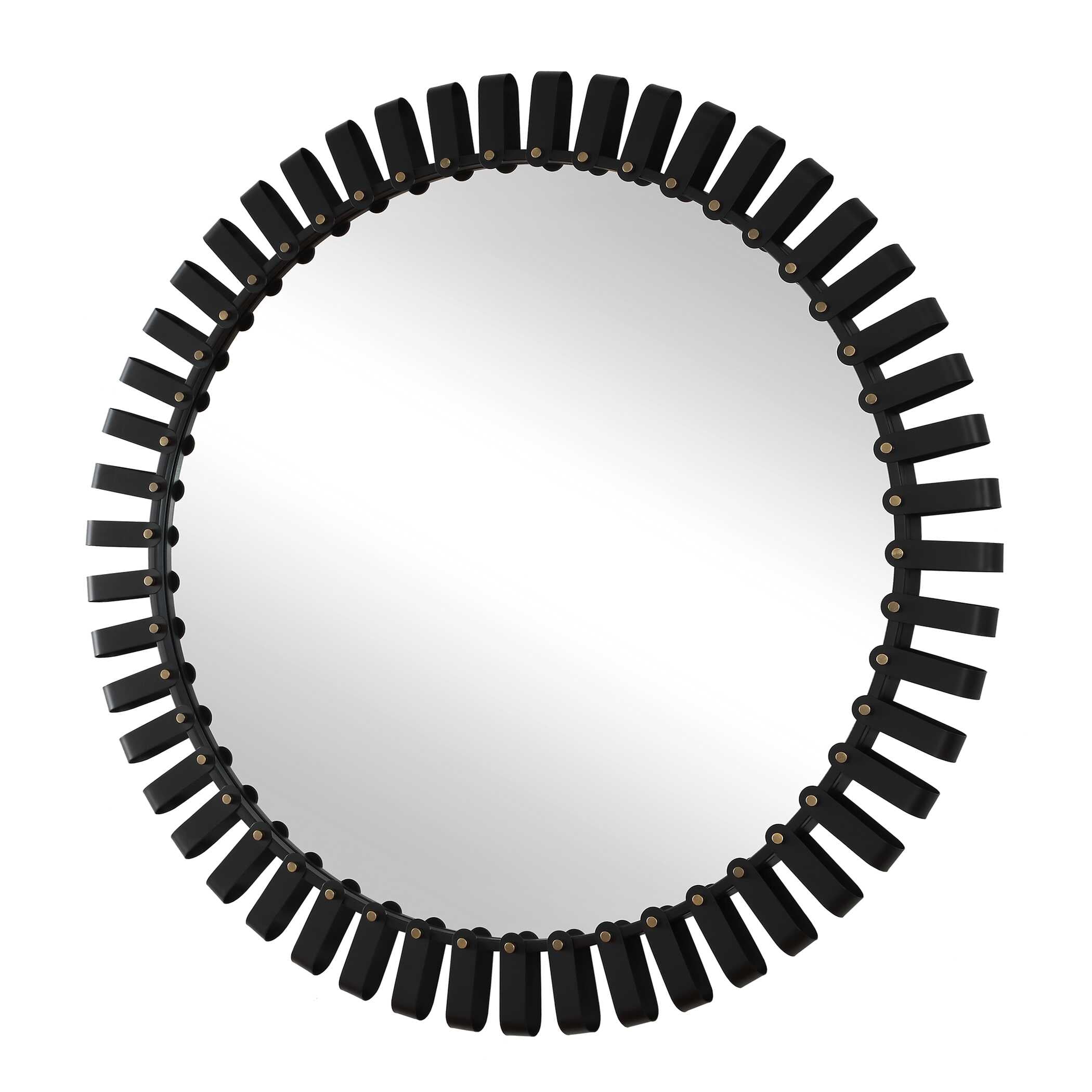 Uttermost Jael Round Iron Bands Mirror