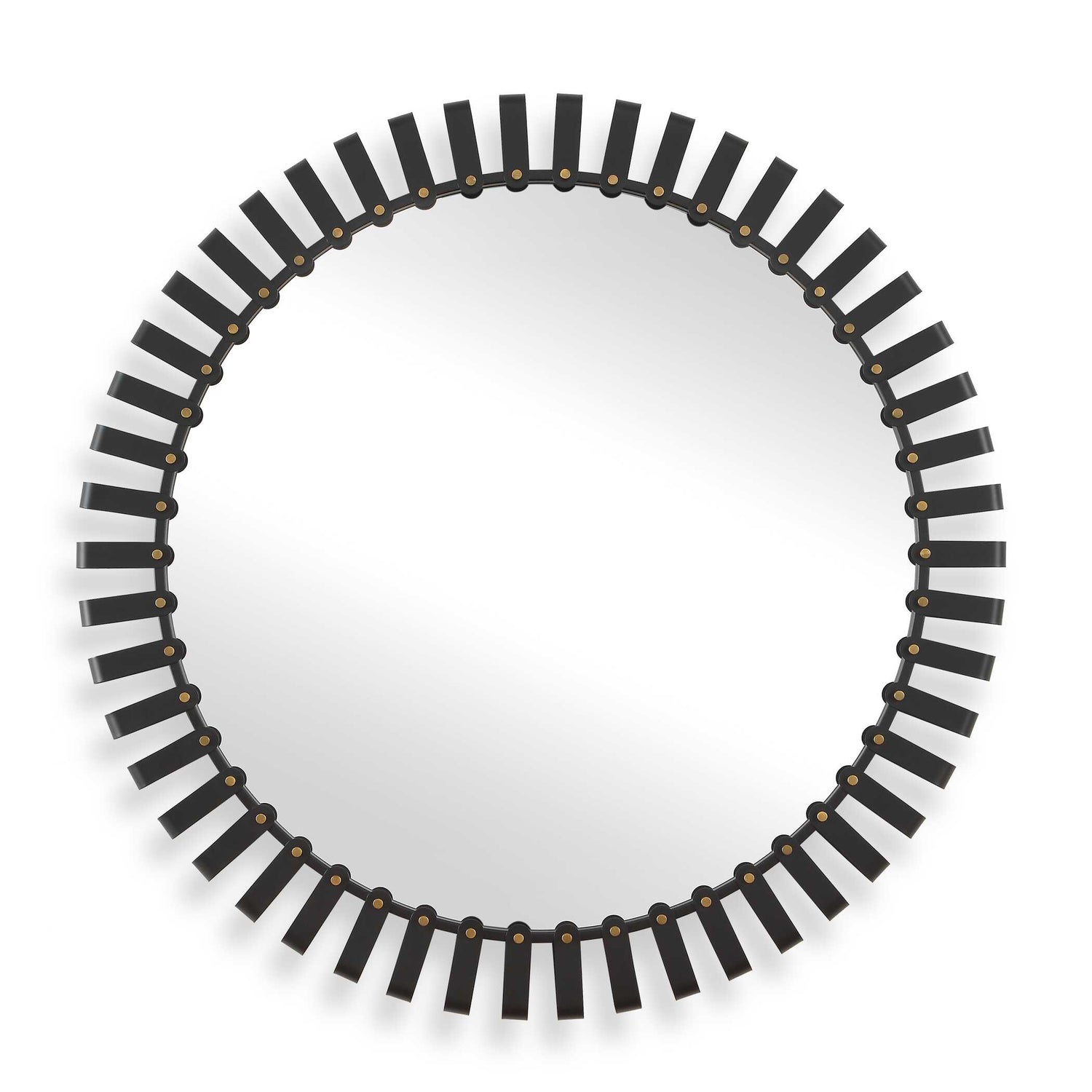 Uttermost Jael Round Iron Bands Mirror