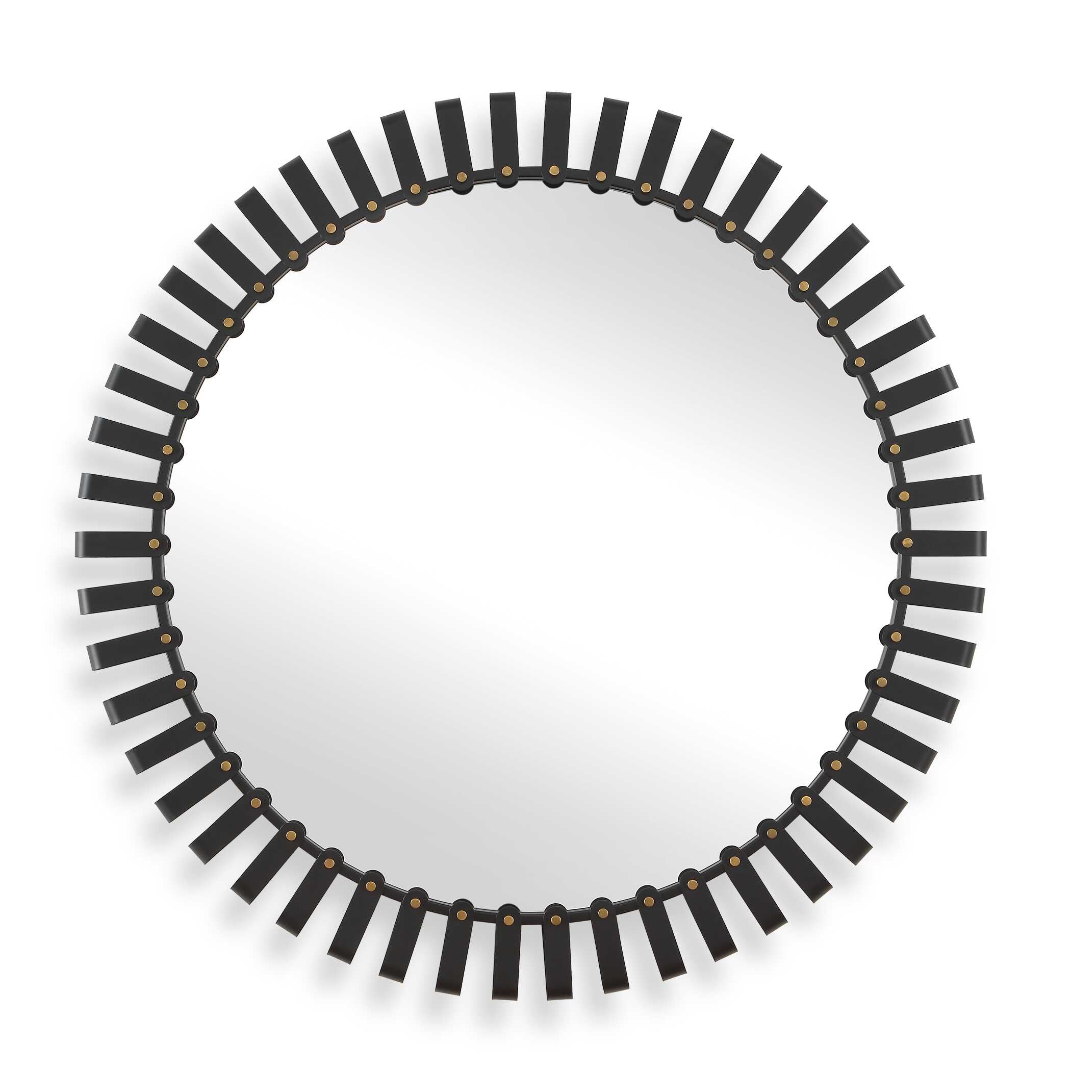 Uttermost Jael Round Iron Bands Mirror