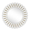 Uttermost Miran White Glass Round Mirror