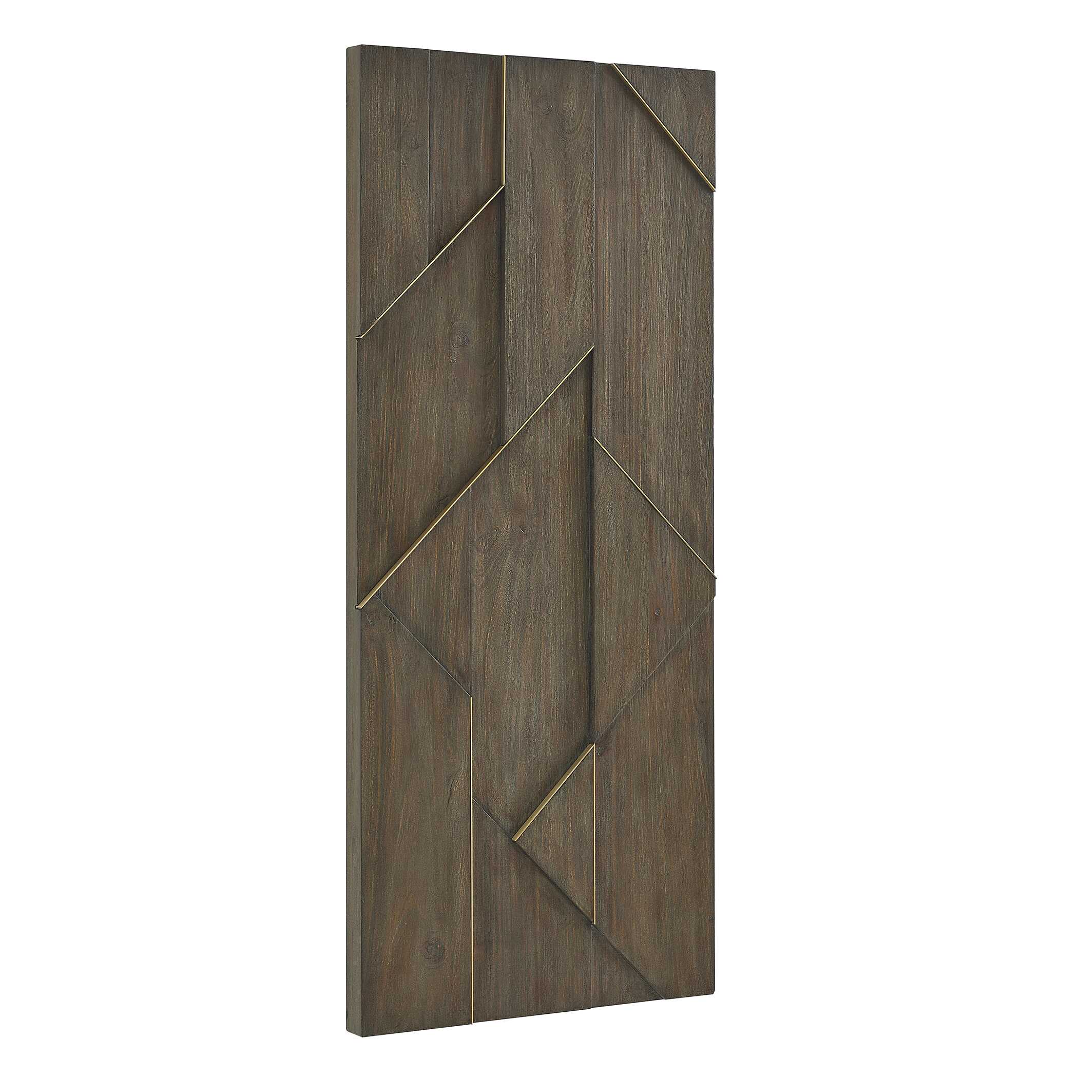 Uttermost Hanoi Geometric Wood Wall Panel