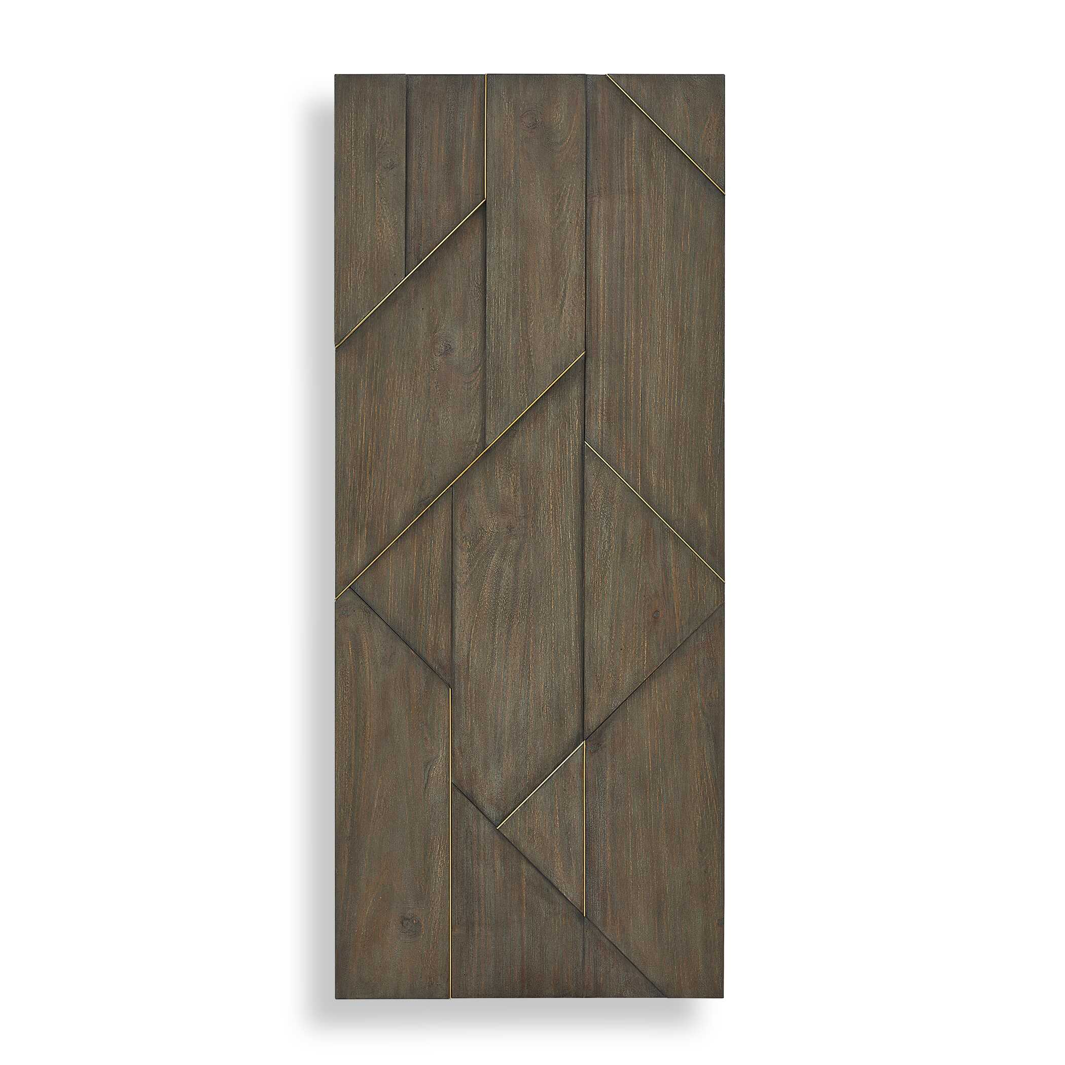 Uttermost Hanoi Geometric Wood Wall Panel