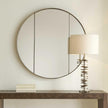 Uttermost Amram Antique Brass Round Mirror