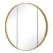 Uttermost Amram Antique Brass Round Mirror