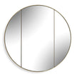 Uttermost Amram Antique Brass Round Mirror