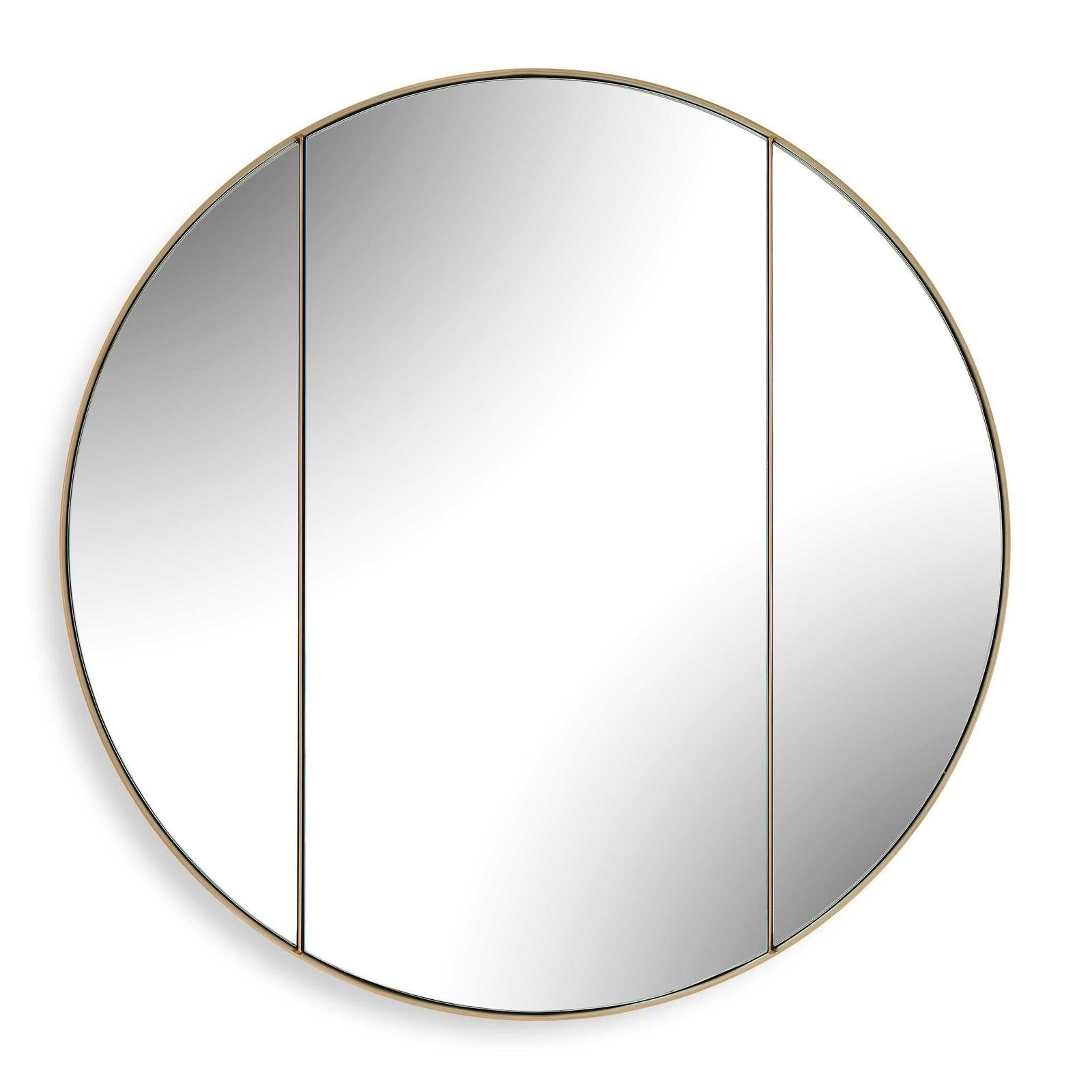 Uttermost Amram Antique Brass Round Mirror