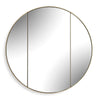 Uttermost Amram Antique Brass Round Mirror