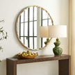 Uttermost Crinkle Round Mirror